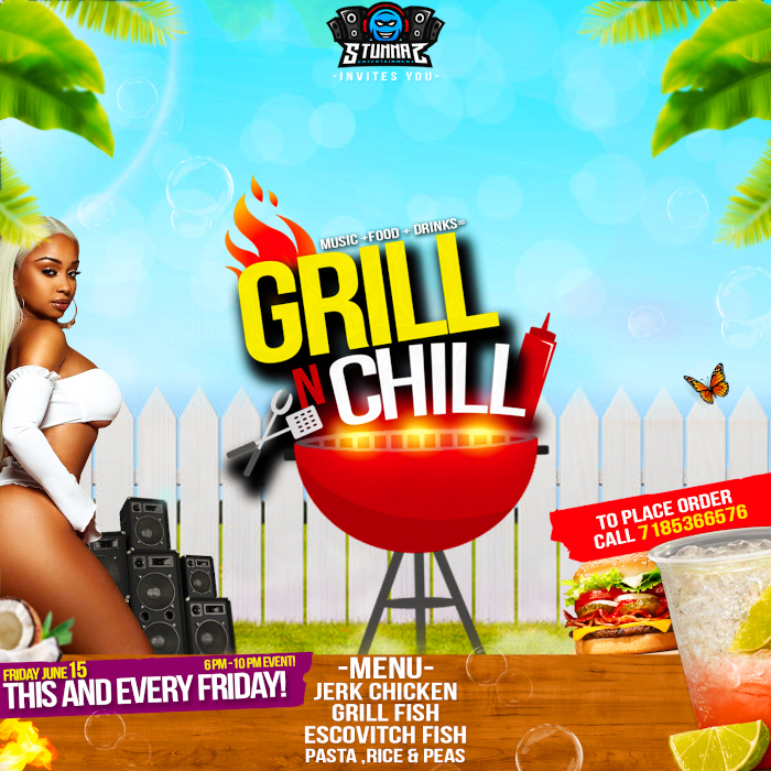 "Grill And Chill Poster"
